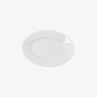 Bandeja oval blanca de porcelana Esencia 20cm