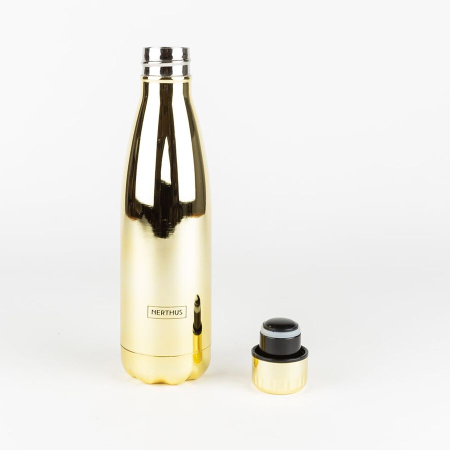 Botella termo de metal dorado 50cl