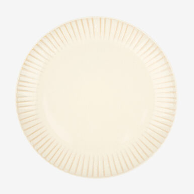 Plato llano de gres blanco Tauber Ø26cm