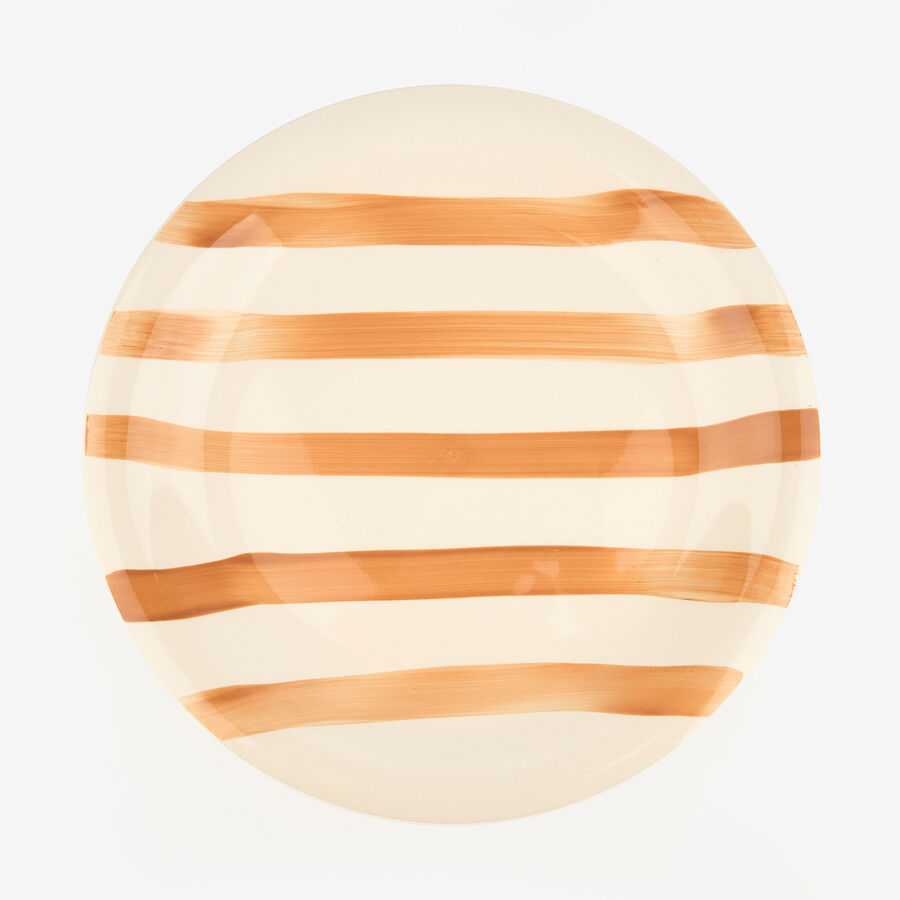 Vajilla de 18 piezas de cer&aacute;mica ocre Bargas