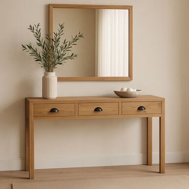 Consola de madera olmo reciclada Ruan Clau&Chloe 130x50x80cm