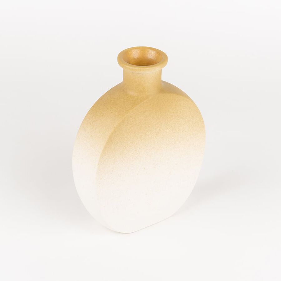 Jarr&oacute;n de cer&aacute;mica marr&oacute;n Blur Cannelle 20cm Clau&Chloe