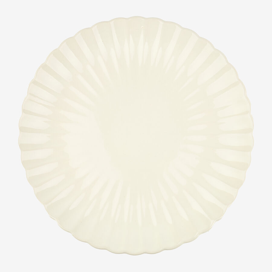 Vajilla de 12 piezas de cerámica marfil Varena