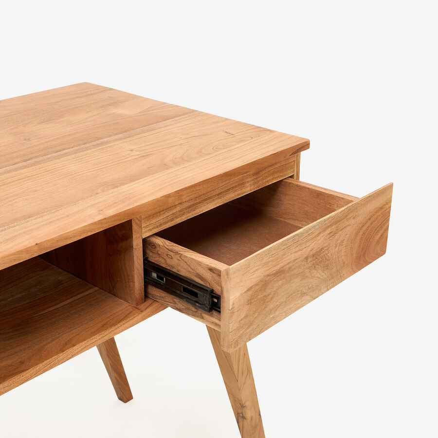 Escritorio de madera de acacia Deska 117x60x82cm