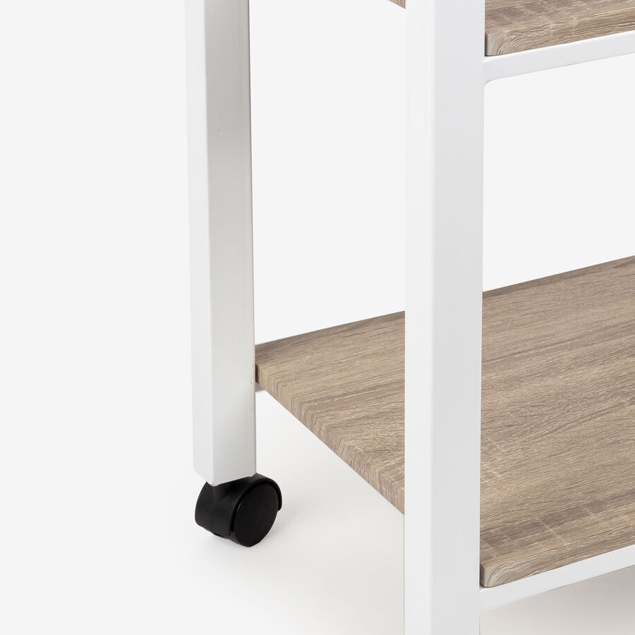 Carro de ba&ntilde;o de madera Urias 42x37x81cm