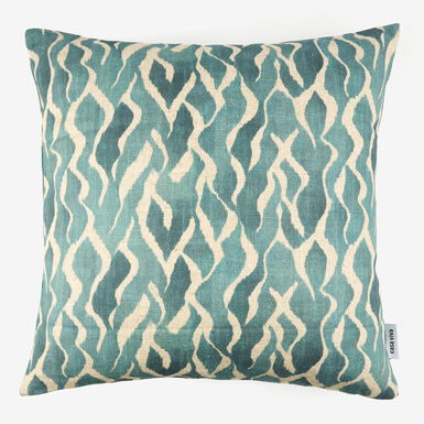 Funda de cojín de algodón azul Sibori 45x45cm