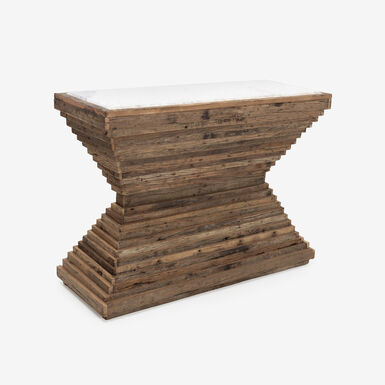 Consola de madera de olmo reciclada Pisco 120x45x87cm