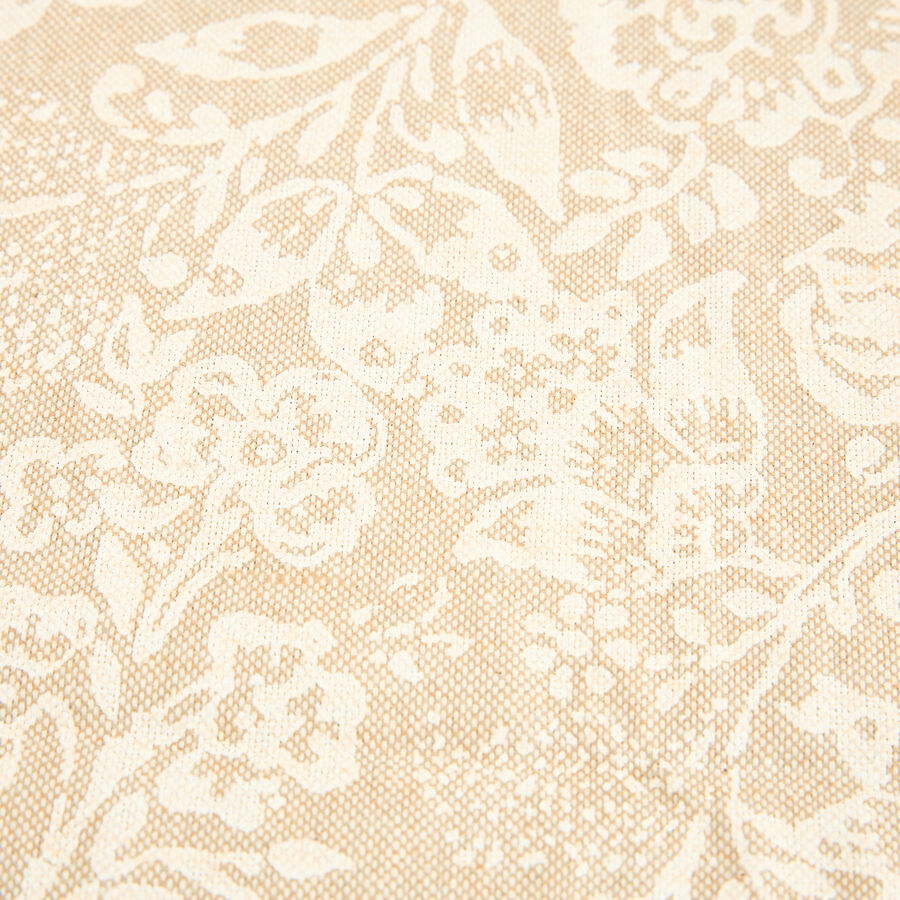 Mantel resinado beige Muguet 140x140cm