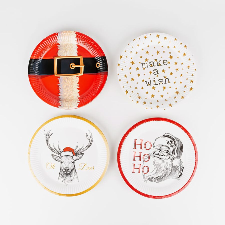 Set de 10 platos de cart&oacute;n varios modelos