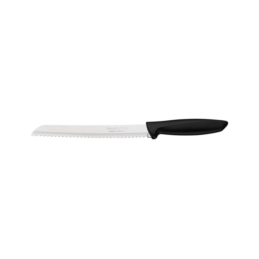Cuchillo para pan negro Plenus 20cm