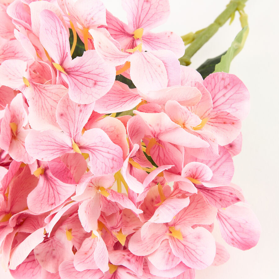 Flor artificial hortensia rosa 40cm