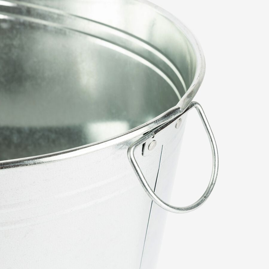 Cubitera con asas ovalada de zinc 50x35cm