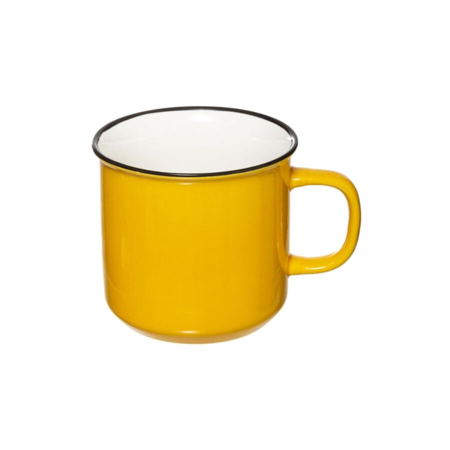 Mug de porcelana gris Alessandro 42cl