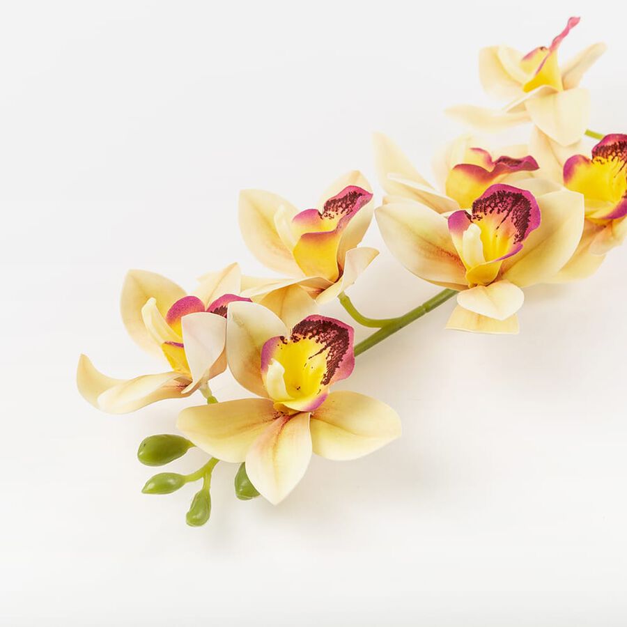 Orquídea sintética salmón