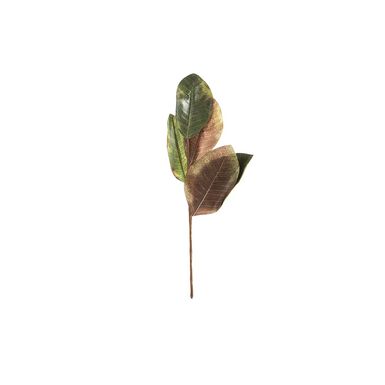 Rama artificial magnolia verde/marr&oacute;n 40cm