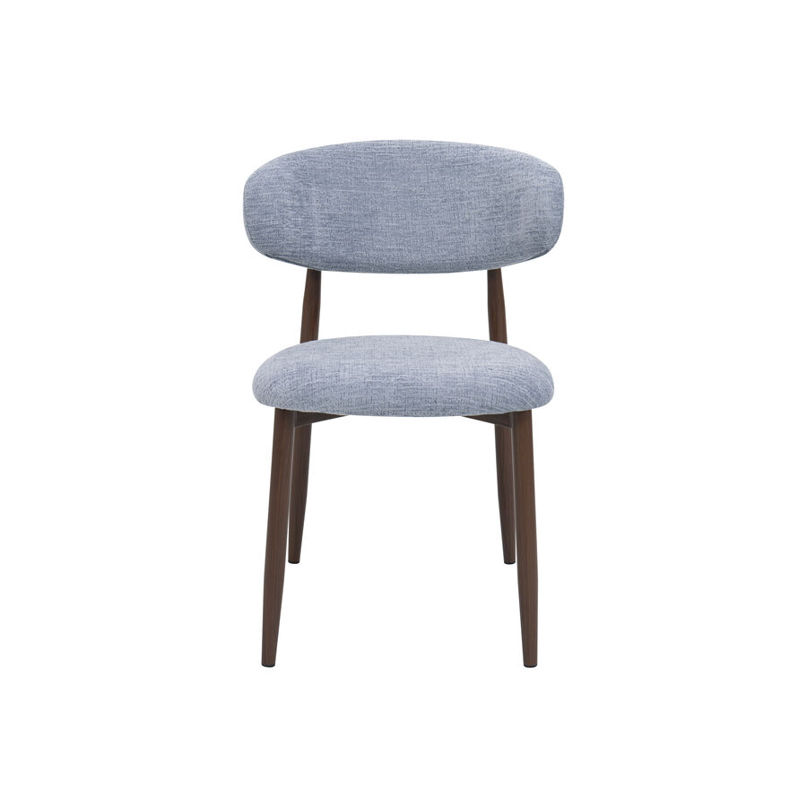 Silla de comedor efecto madera azul Martina 54x52x76cm Clau&Chloe