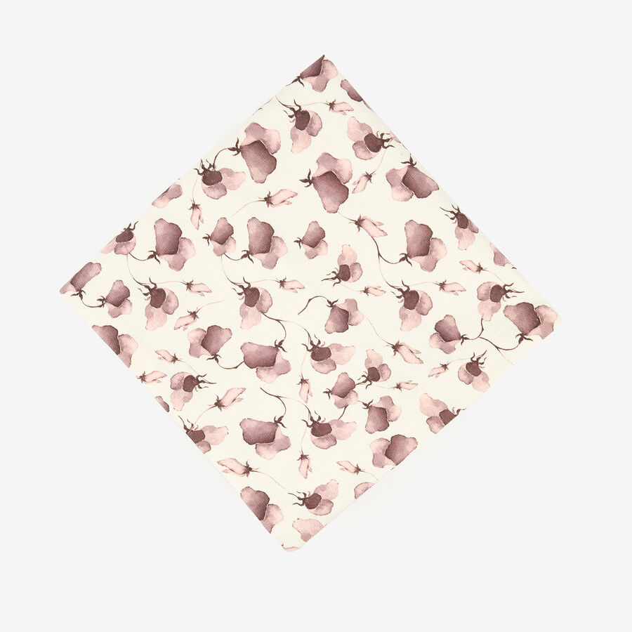 Funda de cojín de algodón rosa Amapola 45x45cm