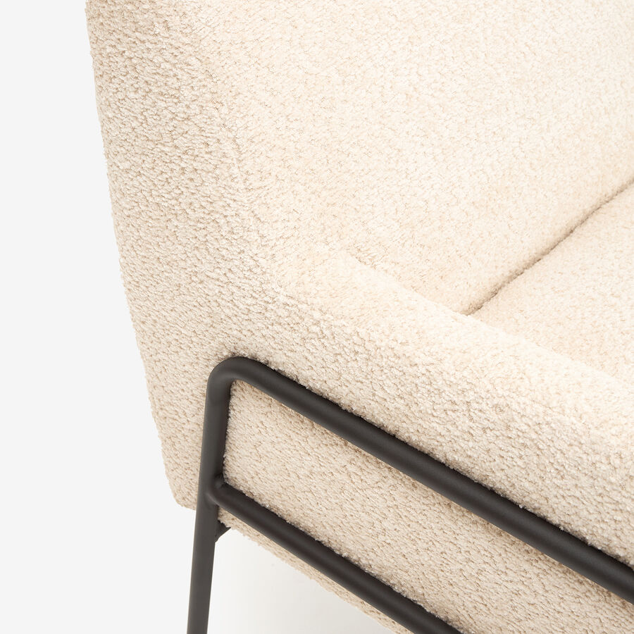 Butaca beige Mysteva 70x78x79cm Clau&Chloe