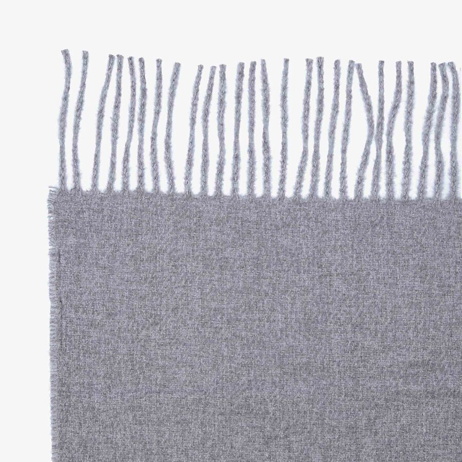 Manta efecto cashmere gris Serel 130x150cm