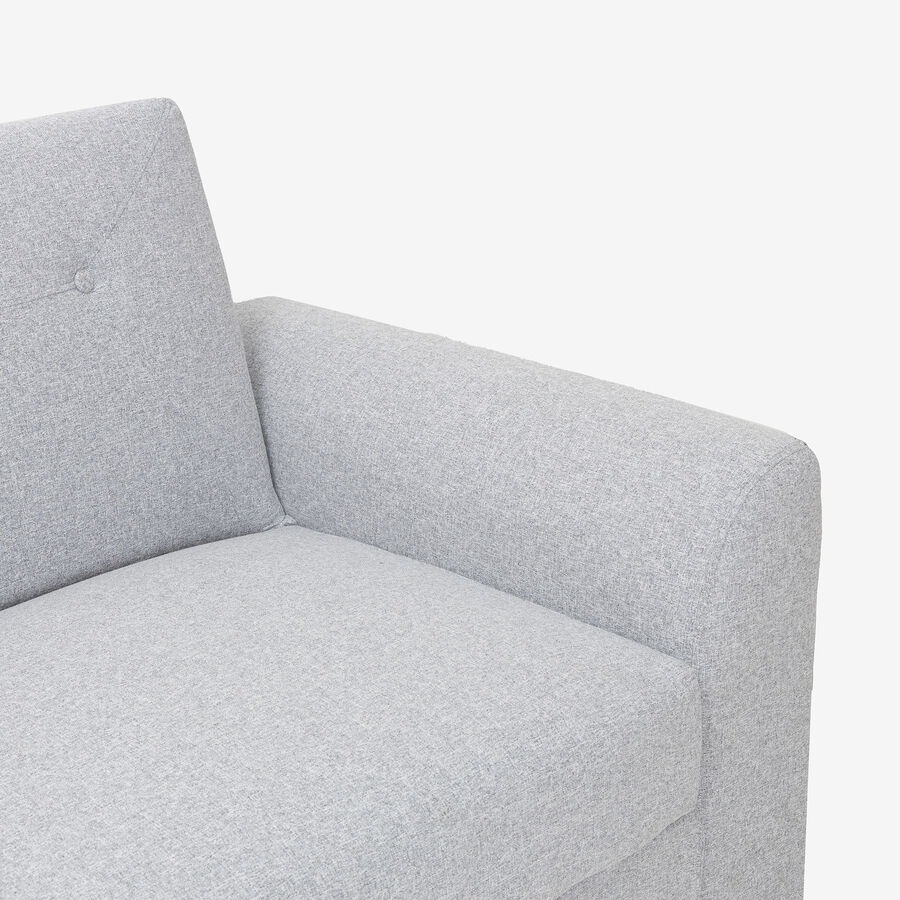 Sofá cama de 3 plazas gris Barita 216x85x85cm