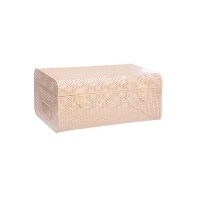 Caja de rejilla rosa 38x22x17cm