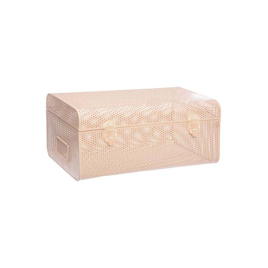 Caja de rejilla rosa 38x22x17cm