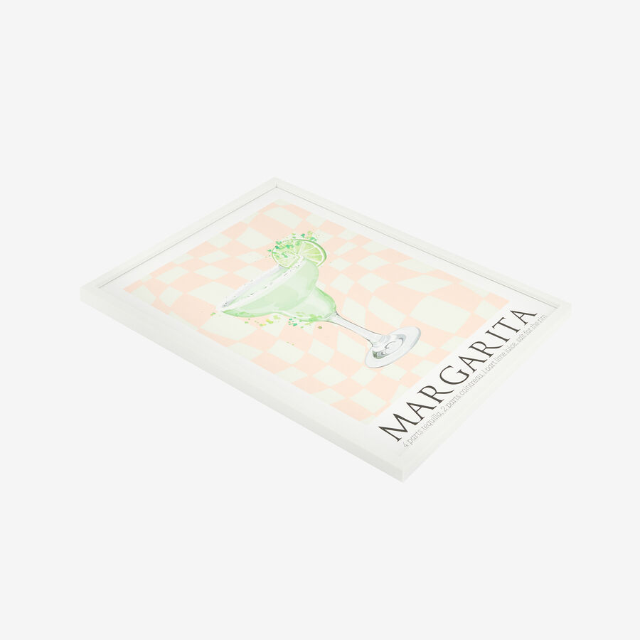 Cuadro con marco y cristal Margarita 30x40cm