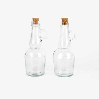 Set de aceitera y vinagrera de cristal 25cl