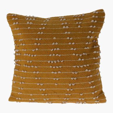 Coj&iacute;n de algod&oacute;n amarillo Jave 45x45cm