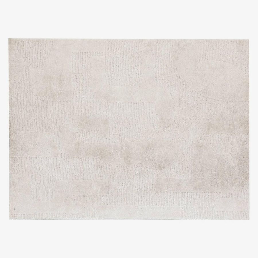 Alfombra Anouk marfil de poli&eacute;ster 150x200cm