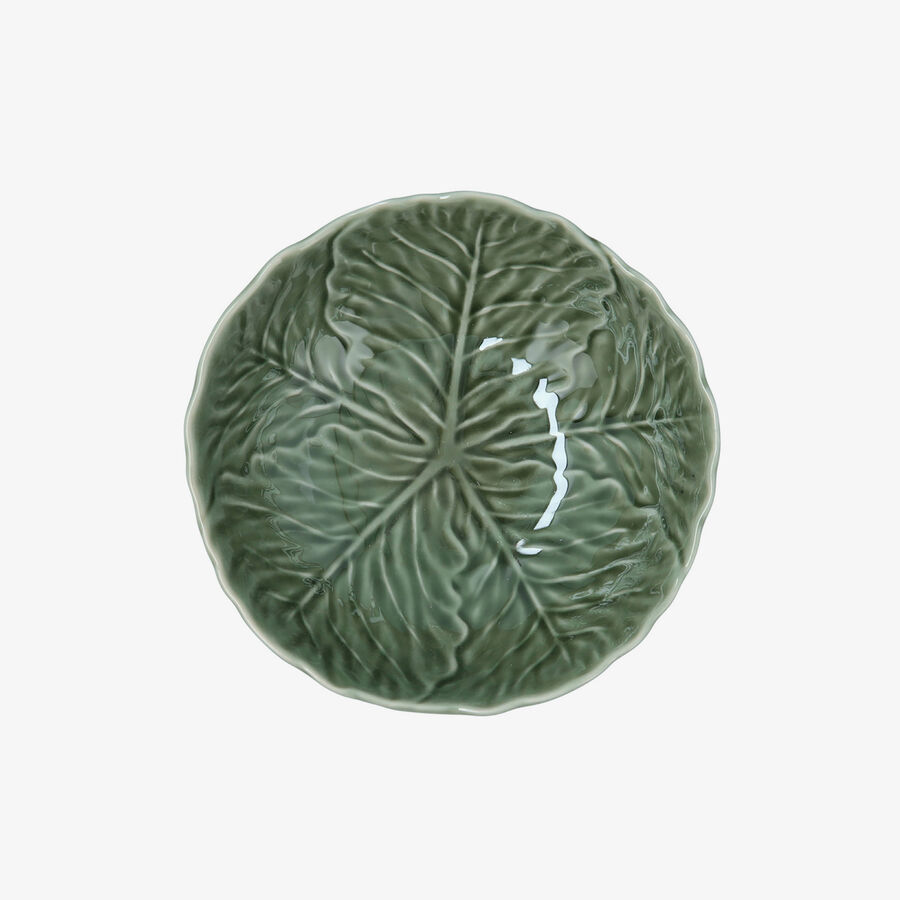 Bol de col verde de porcelana Huerta 18x6cm