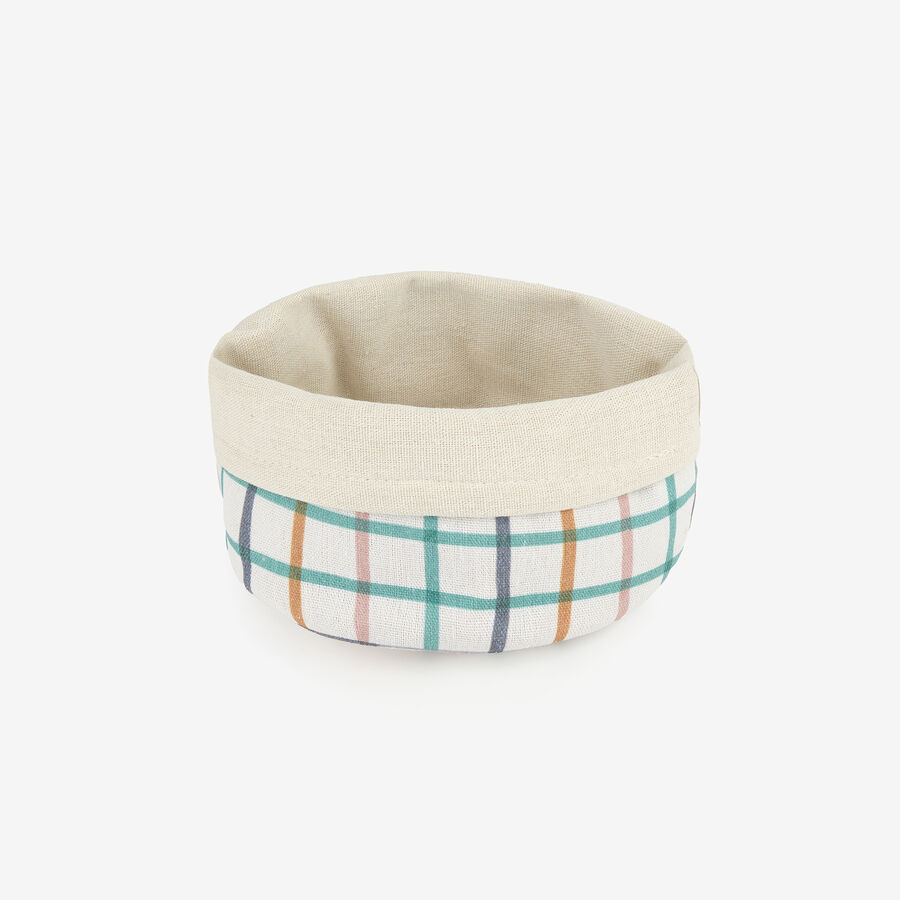 Panera de tela cuadros Beida 17x14cm