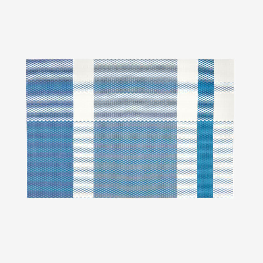 Mantel individual cuadros azul 45x30cm