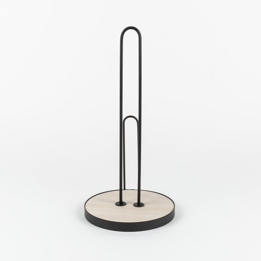 Portarrollos de madera para la cocina