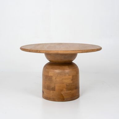 Mesa centro de madera de mango Pisa &Oslash;70x45cm Clau&Chloe