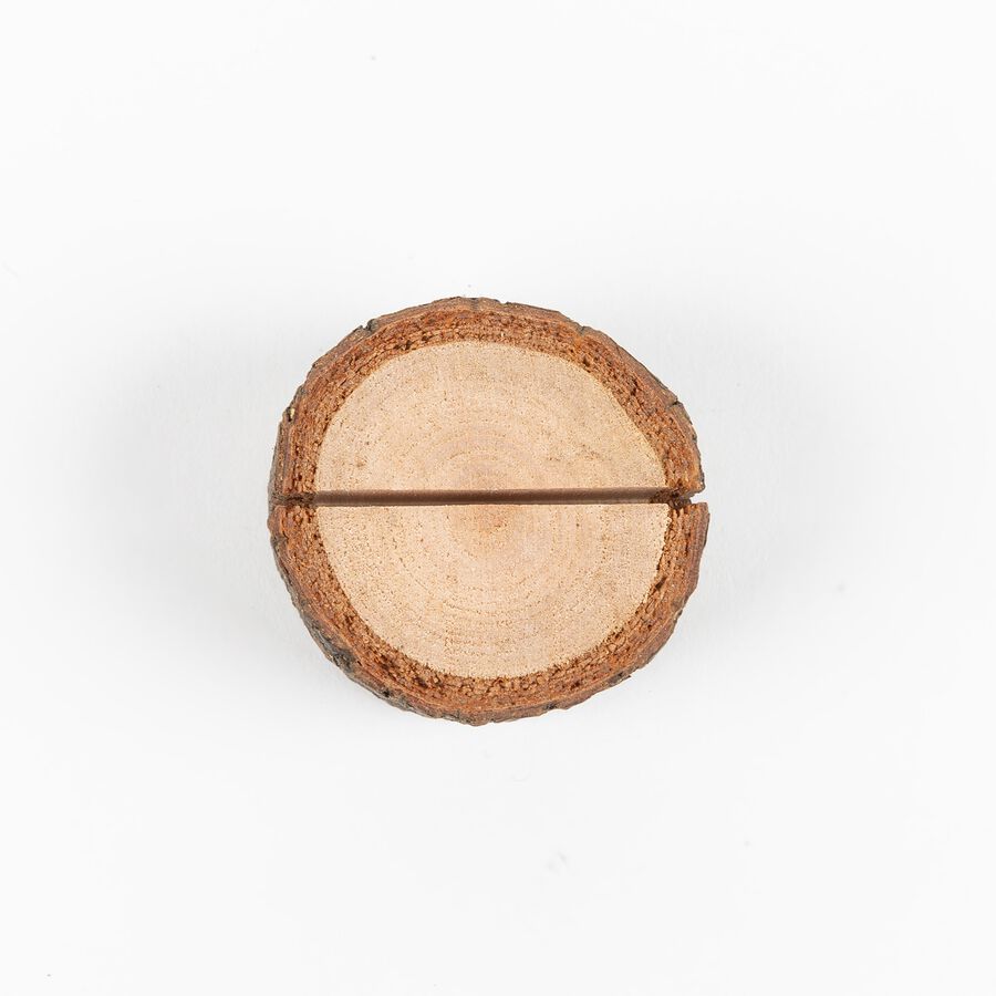 Set de 4 porta tarjetas de madera 4cm