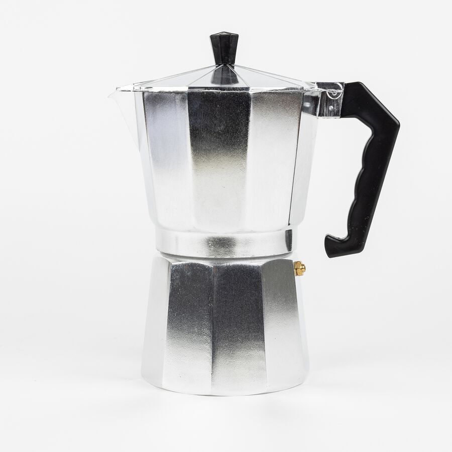 Cafetera 12 tazas de aluminio Bolonia