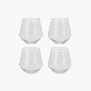 Set de 4 vasos de agua de cristal 45cl