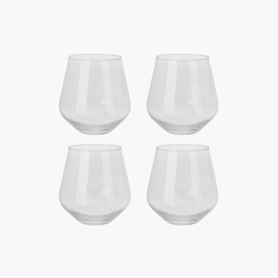 Set de 4 vasos de agua de cristal 45cl