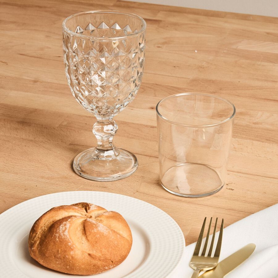 Copa de vidrio relieve Hira 34cl