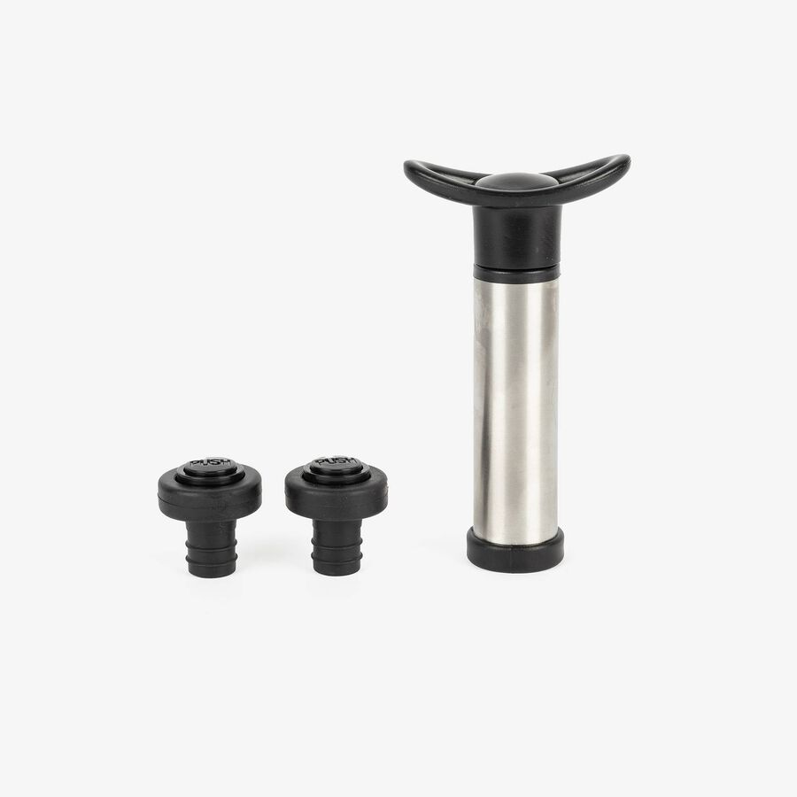 Set de vino 3 piezas acero inoxidable