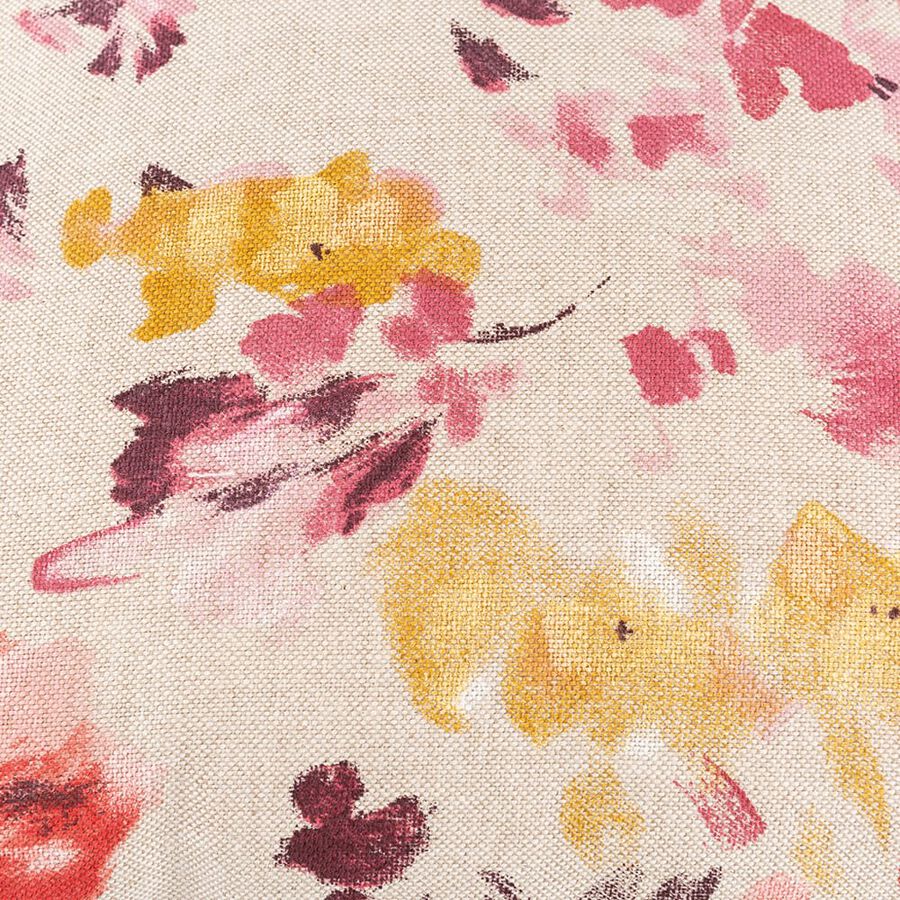 Funda de coj&iacute;n granate floral Cezzane 45x45cm