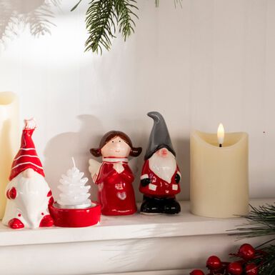 Figura decorativa de dolomita Gnomo 12cm