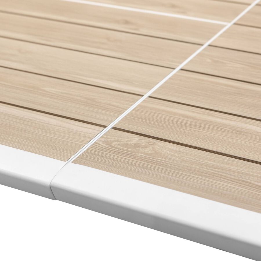 Mesa de aluminio extensible Saura 170/260x100x76cm