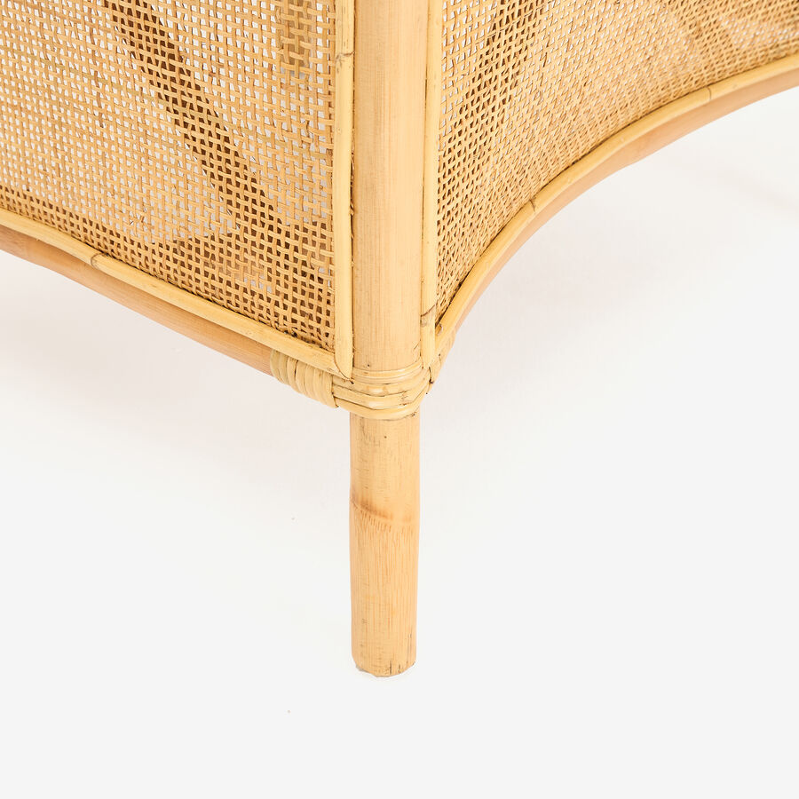 Butaca de ratán beige Milos 76x65x80cm