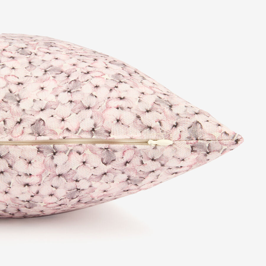 Funda de coj&iacute;n de algod&oacute;n rosa Alhel&iacute; 45x45cm