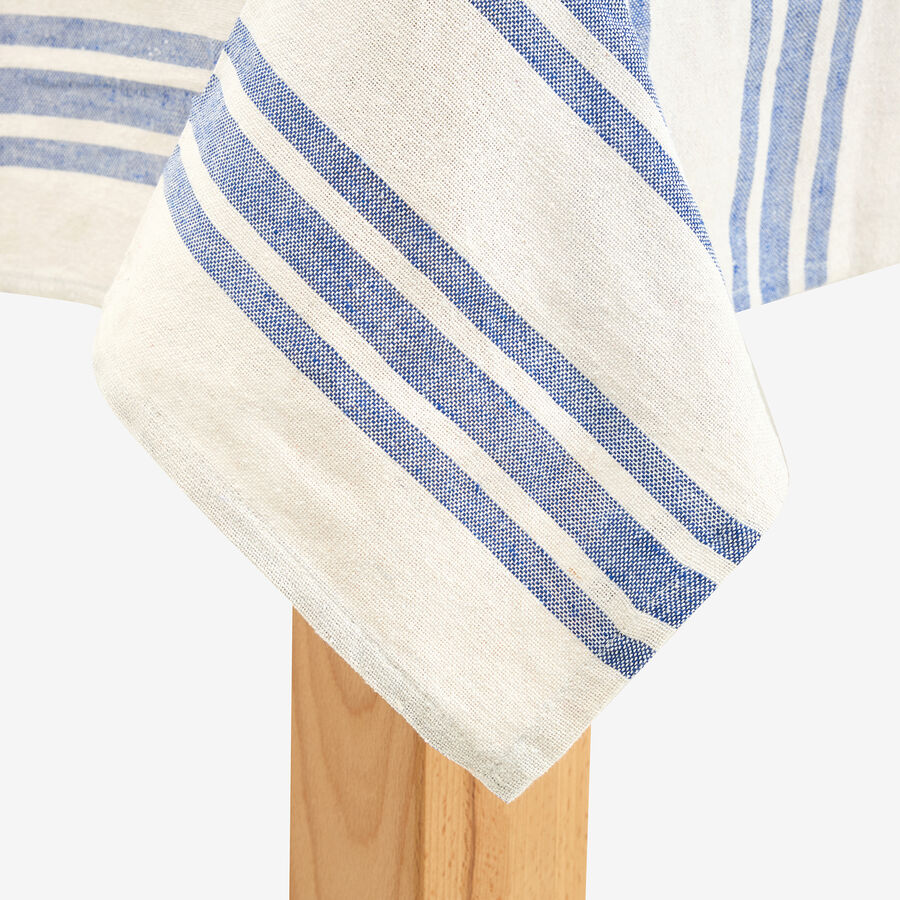 Mantel de algod&oacute;n rayas gruesas Maya 150x250cm
