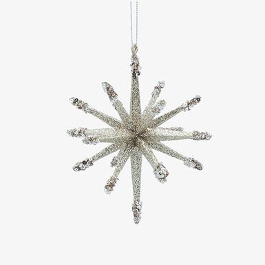 Decoraci&oacute;n de &aacute;rbol de Navidad de estrella dorada 14cm