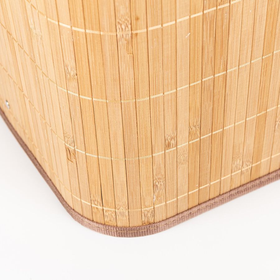Cesta de lavandería plegable de bambú 33x60cm