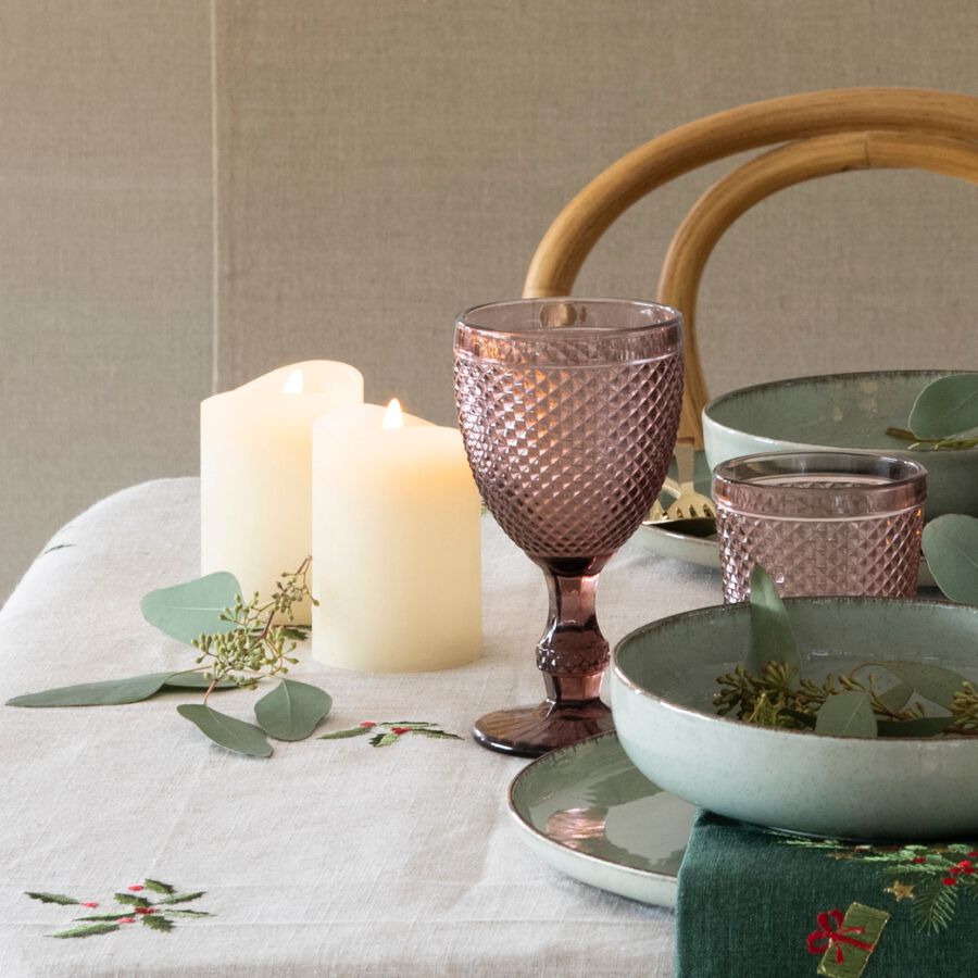 Copa cristal rosa Diamante 28cl